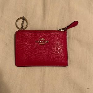 Hot Pink Coach Coin Purse
